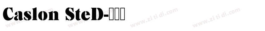 Caslon SteD字体转换